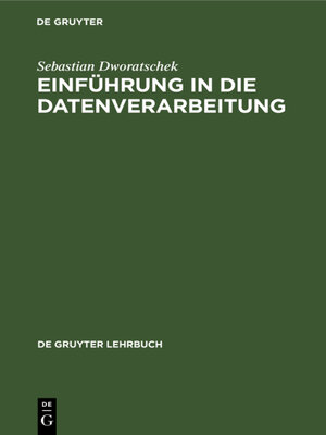 cover image of Einführung in die Datenverarbeitung